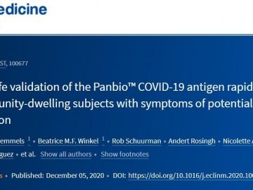 SENSITIVITA PANBIO Covid-19 ANTIGENNIHO RAPID TESTU (Abbott) - The LANCET